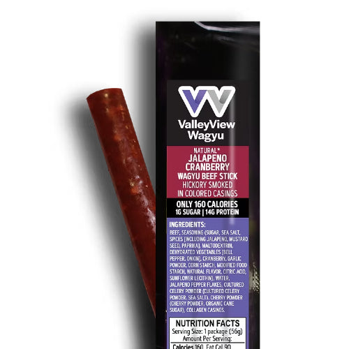 Jalapeño Cranberry Wagyu Beef Sticks