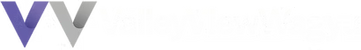 Valley View Wagyu logo featuring a stylized logo with purple and gray overlapping 'W' shape on a plain white background.
